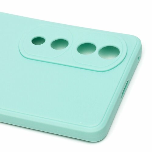 Накладка Huawei Honor 70 Pro мятный Silicone Case Full без лого - 4