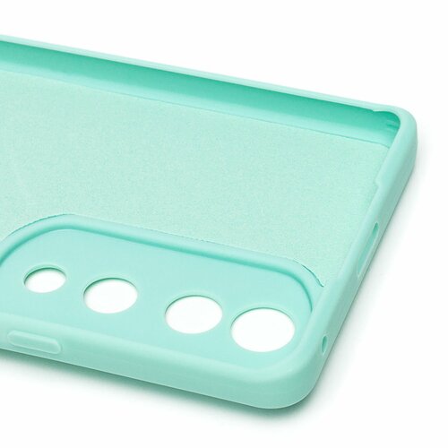Накладка Huawei Honor 70 Pro мятный Silicone Case Full без лого - 7