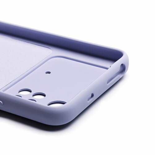 Накладка Xiaomi Poco M4 Pro 4G сиреневый Silicone Case Full без лого - 5