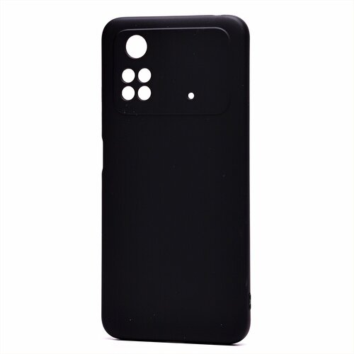 Накладка Xiaomi Poco M4 Pro 4G черный Silicone Case Full без лого - 2