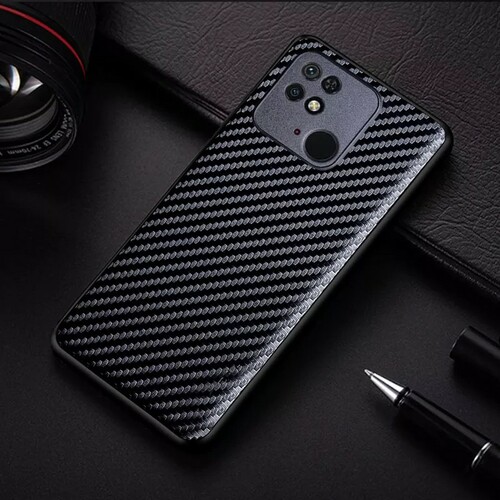 Накладка Xiaomi Poco M3 Pro/Redmi Note 10T/Note 10 5G черный силикон Карбон