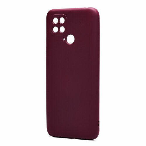 Накладка Xiaomi Poco C40 бордовый Silicone Case Full без лого - 2