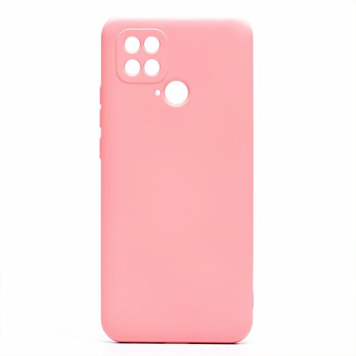 Накладка Xiaomi Poco C40 светло-розовый Silicone Case Full без лого