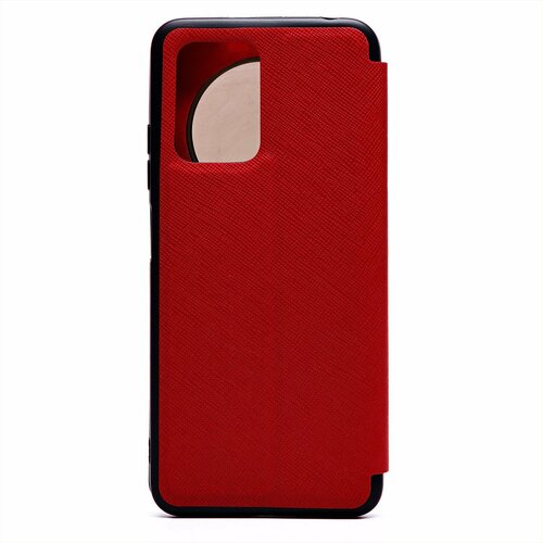 Чехол-книжка Xiaomi Poco X4 GT/Redmi Note 11T Pro красный горизонтальный с окном Book Cover - 3