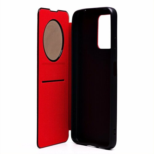 Чехол-книжка Xiaomi Poco X4 GT/Redmi Note 11T Pro красный горизонтальный с окном Book Cover - 5
