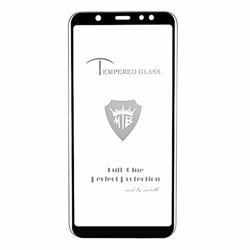 Защитное стекло Samsung A6 Plus/J8 2018 черный FullGlue Brera