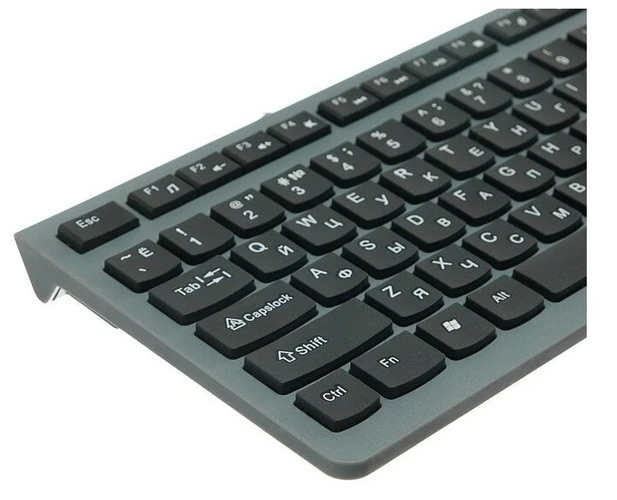 Клавиатура Ritmix RKB-400 проводная мультимедийная, SLIM, серый - 2