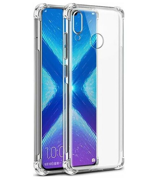 Накладка Huawei Honor 8X/8X Premium прозрачный с защитой камеры 1.5мм силикон Противоударный