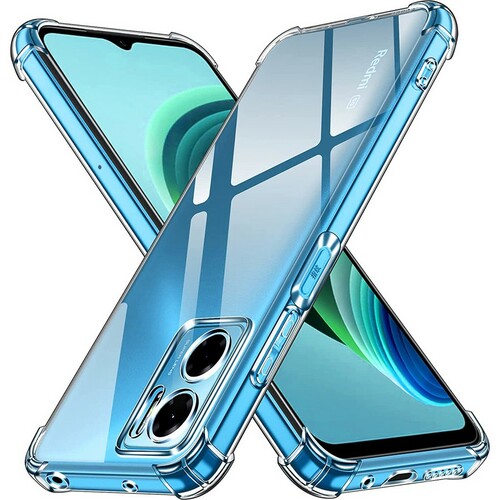 Накладка Xiaomi Redmi Note 10/10S/Poco M5S прозрачный с защитой камеры 1.5мм силикон Противоударный