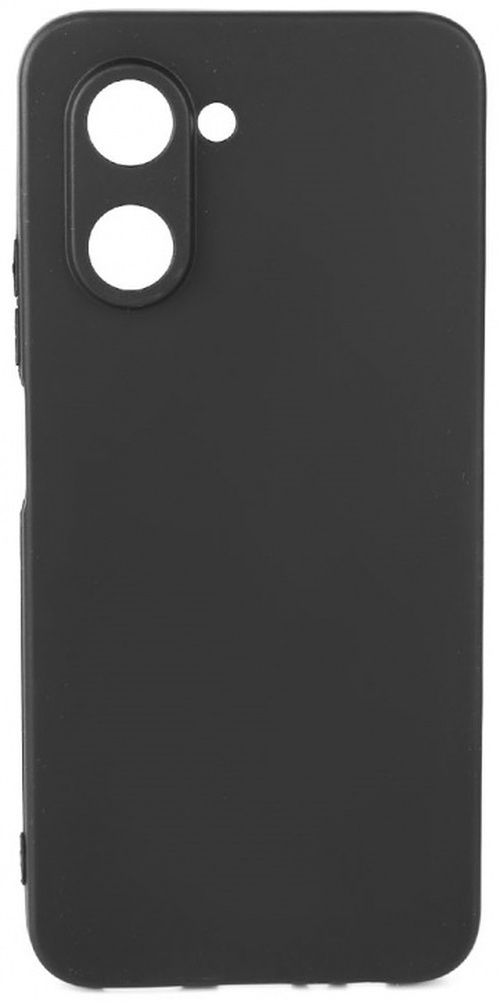 Накладка Realme C33 черный матовый 1мм силикон LuxCase Однотонный