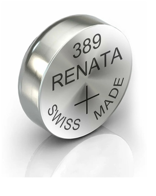 Батарейка Renata 389/SR1130W BL10 серебряно-цинковая