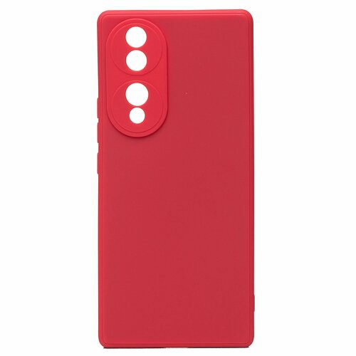 Накладка Huawei Honor 70 бордовый Silicone Case Full без лого