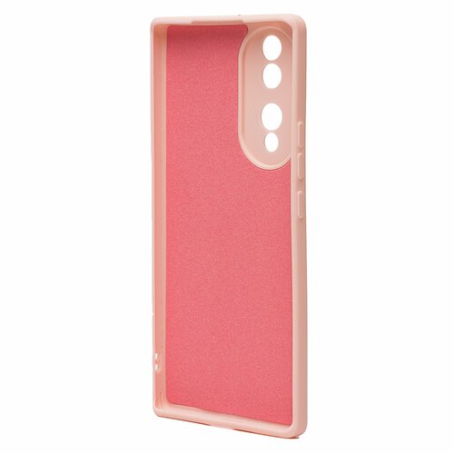 Накладка Huawei Honor 70 светло-розовый Silicone Case Full без лого - 3