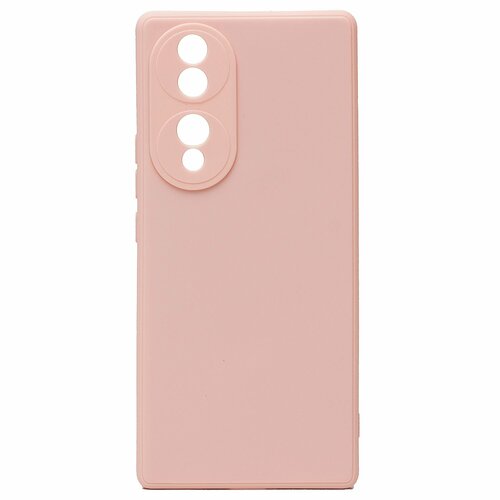 Накладка Huawei Honor 70 светло-розовый Silicone Case Full без лого