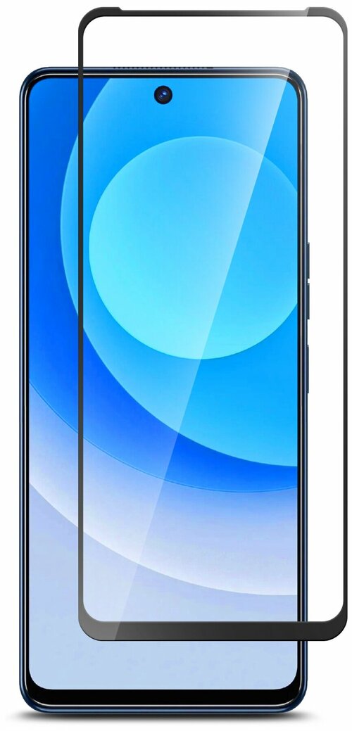 Защитное стекло Tecno Camon 19/19 Pro черный FullGlue тех.пак
