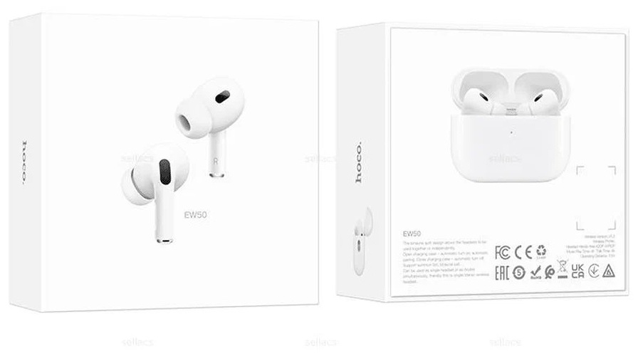 Гарнитура Стерео HOCO EW50 белый Bluetooth - 2