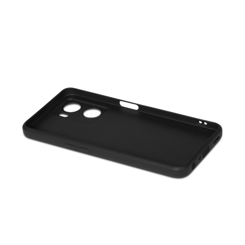 Накладка Oppo A57/A57s черный матовый силикон DF Однотонный - 3