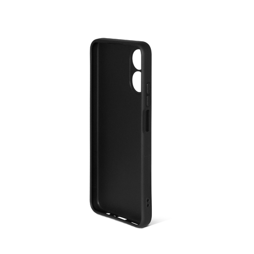 Накладка Oppo A17 черный матовый силикон DF Однотонный - 2