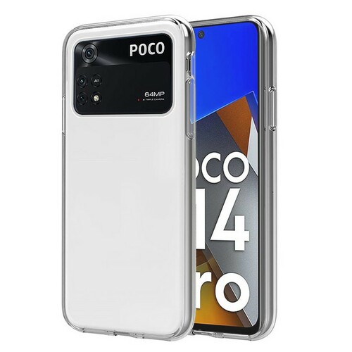 Накладка Xiaomi Poco M4 Pro 4G прозрачный 1мм силикон