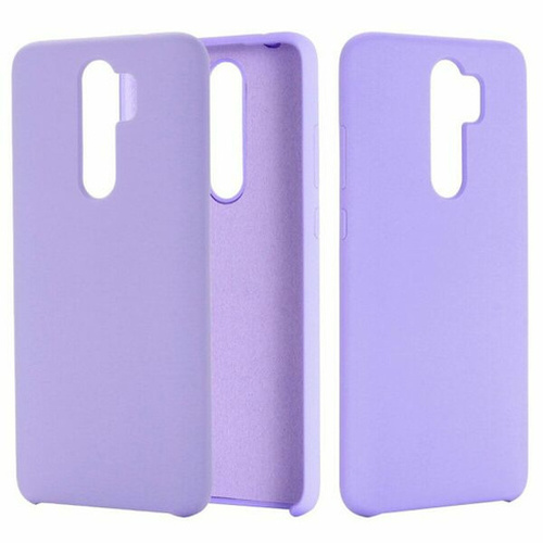 Накладка Xiaomi Redmi Note 8 Pro сиреневый Silicone Case Full без лого
