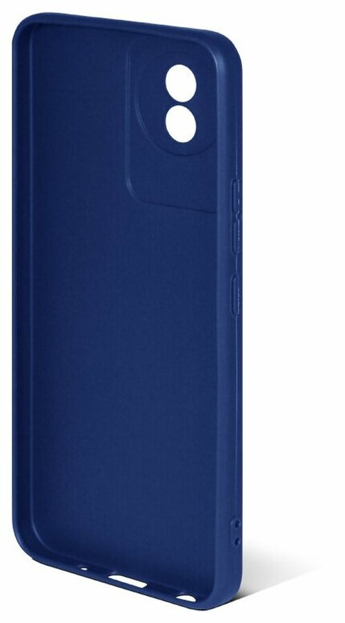 Накладка Vivo Y02 синий матовый силикон DF Однотонный - 2