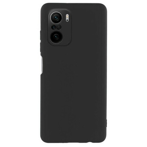 Накладка Xiaomi Poco F3/Redmi K40 черный Silicone Case без лого