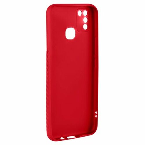 Накладка Infinix Hot 10 Lite красный силикон RedLine Однотонный Ultimate - 3