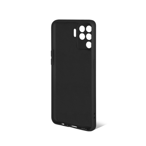 Накладка Oppo Reno 5 Lite черный DF Silicone Case без лого - 2