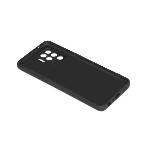 Накладка Oppo Reno 5 Lite черный DF Silicone Case без лого - 3