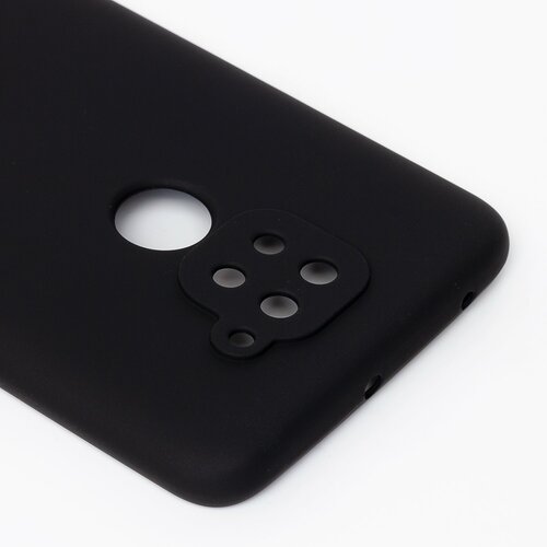 Накладка Xiaomi Redmi Note 9 черный с защитой камеры Silicone Case Full без лого - 4