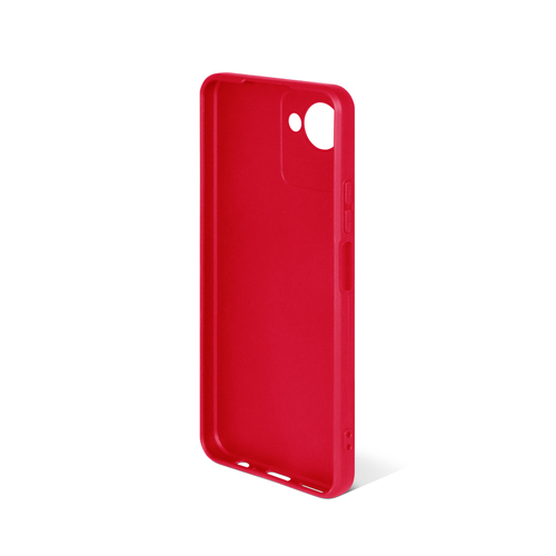 Накладка Realme C30s красный матовый силикон DF Однотонный - 2