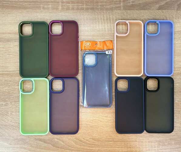 Накладка Samsung S23 черный матовый полупрозрачный силикон+пластик Однотонный