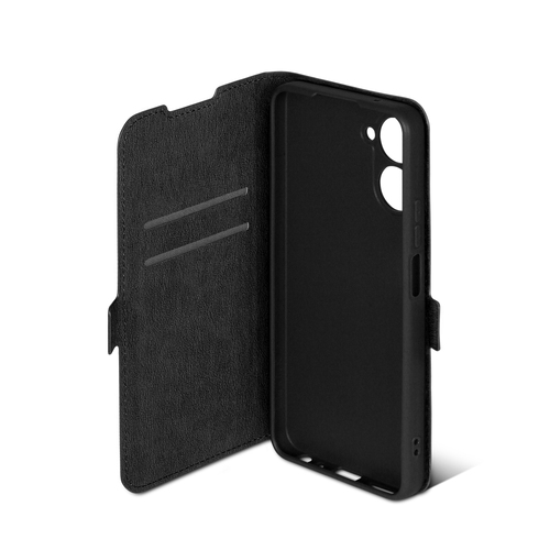 Чехол-книжка Realme 10 Pro черный горизонтальный DF - 3