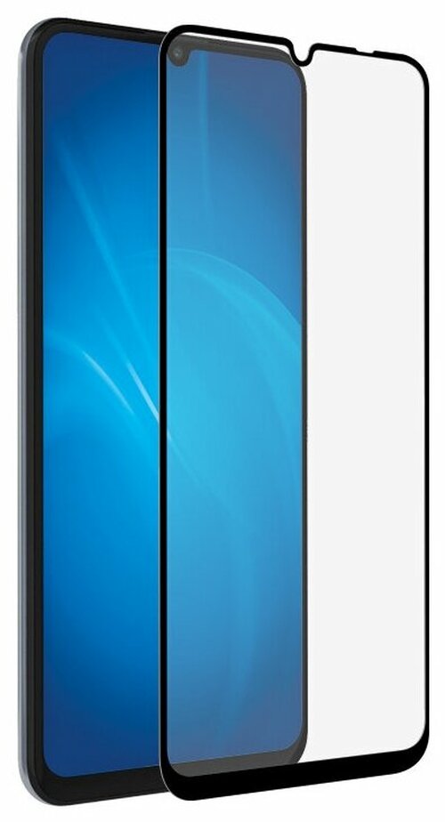 Защитное стекло Huawei Honor X7/X7a черный FullGlue DF - 2