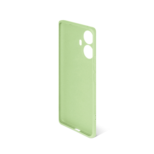 Накладка Realme 10 Pro Plus светло-зеленый матовый силикон DF Однотонный - 2