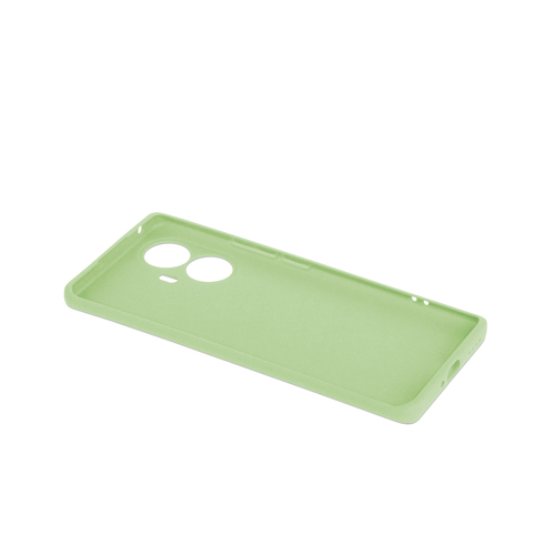 Накладка Realme 10 Pro Plus светло-зеленый матовый силикон DF Однотонный - 3