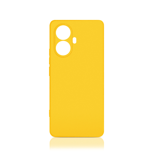 Накладка Realme 10 Pro Plus желтый матовый силикон DF Однотонный