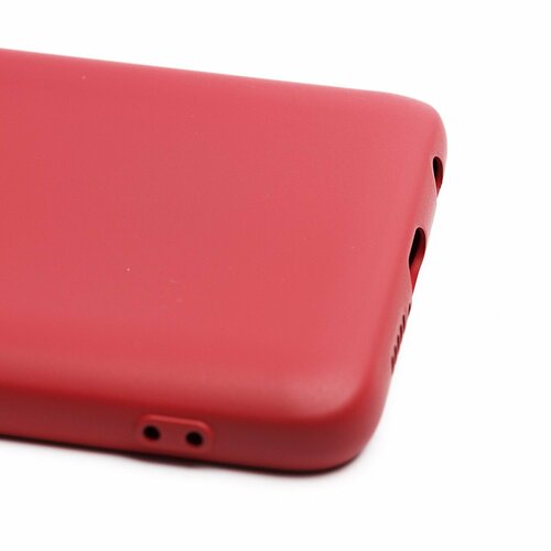 Накладка Xiaomi Poco X3/X3 Pro бордовый с защитой камеры Silicone Case Full без лого - 4