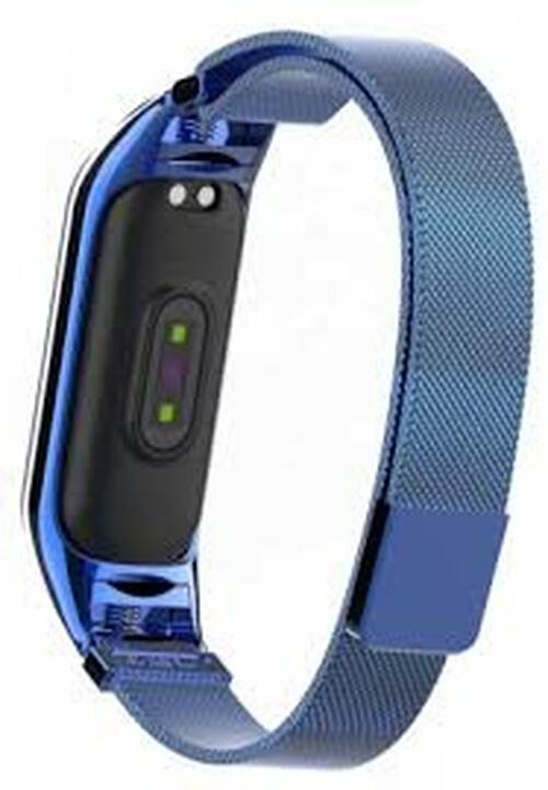 Ремешок Xiaomi Mi Band 7 плетение милан металл синий