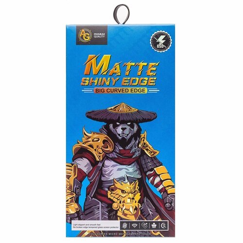 Защитное стекло Apple iPhone 13/13 Pro/14/16e черный FullGlue матовое ESD - 2