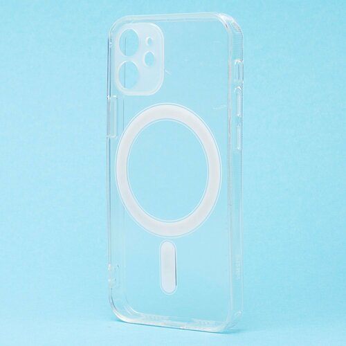 Накладка Apple iPhone 12 mini прозрачный силикон SafeMag - 2