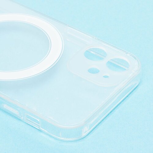 Накладка Apple iPhone 12 mini прозрачный силикон SafeMag - 3
