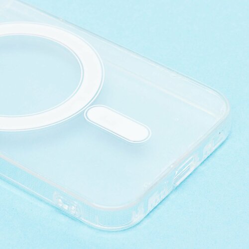 Накладка Apple iPhone 12 mini прозрачный силикон SafeMag - 4