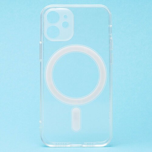 Накладка Apple iPhone 12 mini прозрачный силикон SafeMag