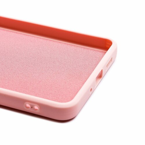 Накладка Samsung A73 светло-розовый с защитой камеры Silicone Case Full без лого - 6