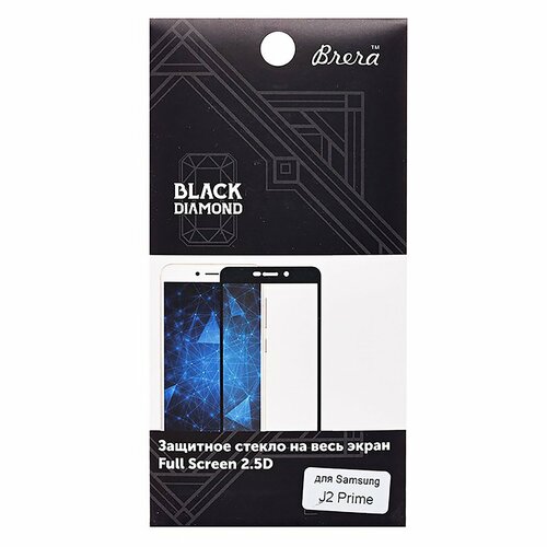 Защитное стекло Samsung G530H/J2 Prime черный FullGlue Brera - 3