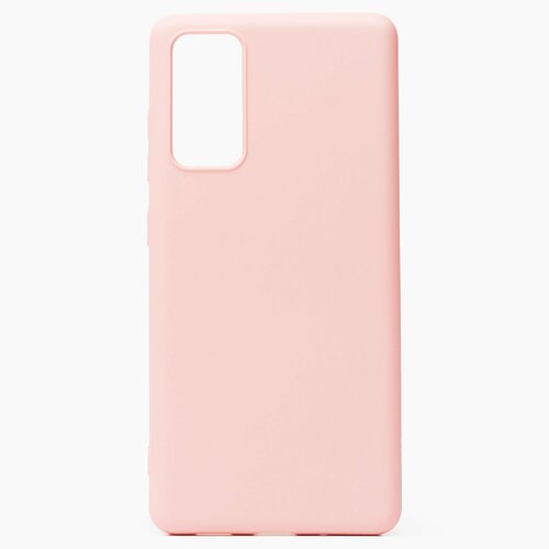 Накладка Samsung S20 FE светло-розовый Silicone Case Full без лого