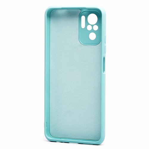 Накладка Xiaomi Redmi Note 10/10S/Poco M5S мятный с защитой камеры Silicone Case Full без лого - 3