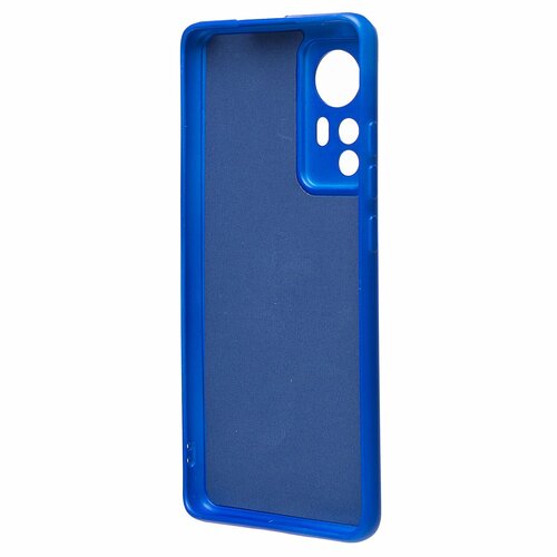 Накладка Xiaomi 12/12S синий с защитой камеры Silicone Case без лого - 3