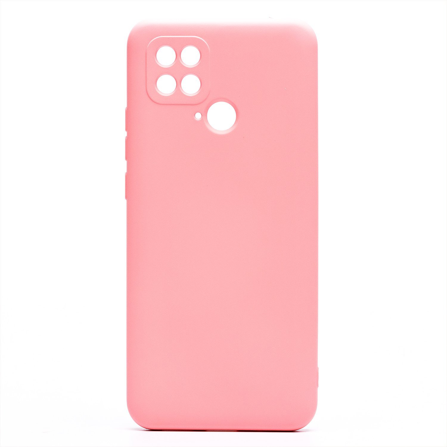 Накладка Xiaomi Poco C40 светло-розовый Silicone Case Full без лого —  Магазин «Saropt»